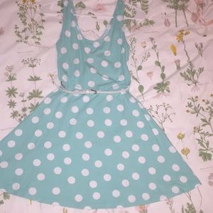 Polka dotted dress